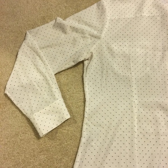 Pendleton Long Sleeve Front Button Shirt White Polka Dots Womens Size 16 - Picture 11 of 12